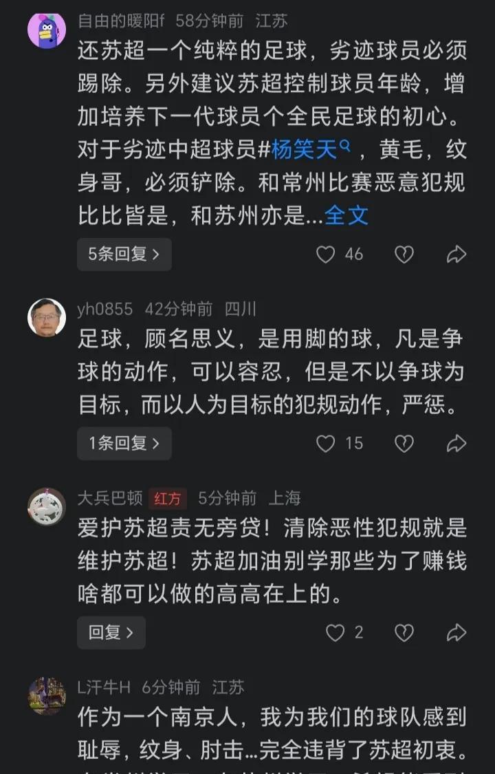 特别为苏超担心，现在苏超好像已经严重割裂了。就这几天，好像全国苏超球迷都在抵制前