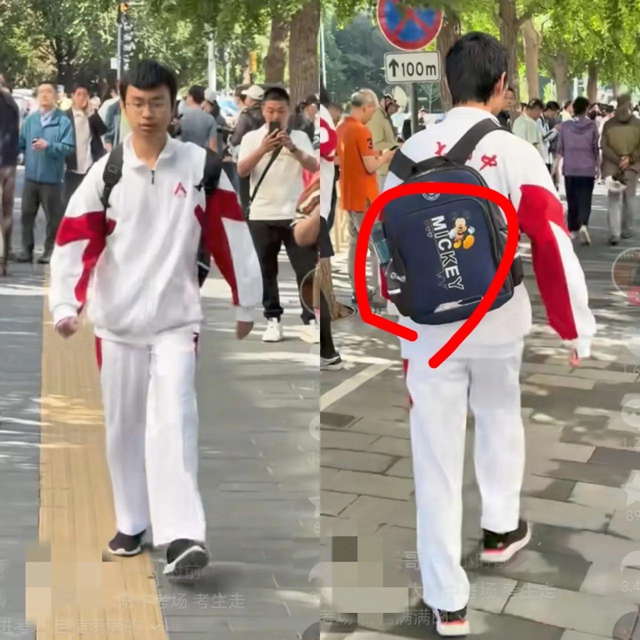 高考第一天，一位人大附中的考生没进考场就意外刷屏全网。他爆火不靠头衔、不靠热度，