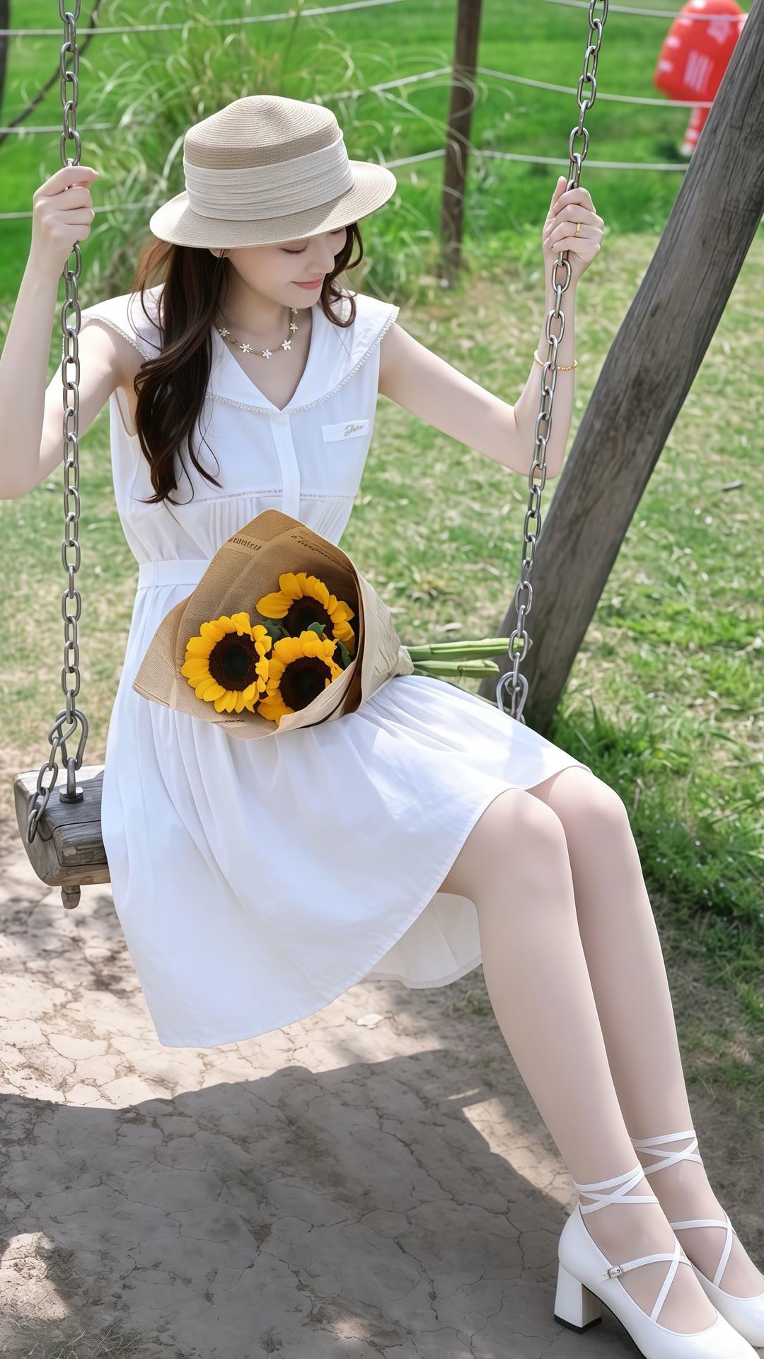 清纯甜美高级感穿搭摄影约拍