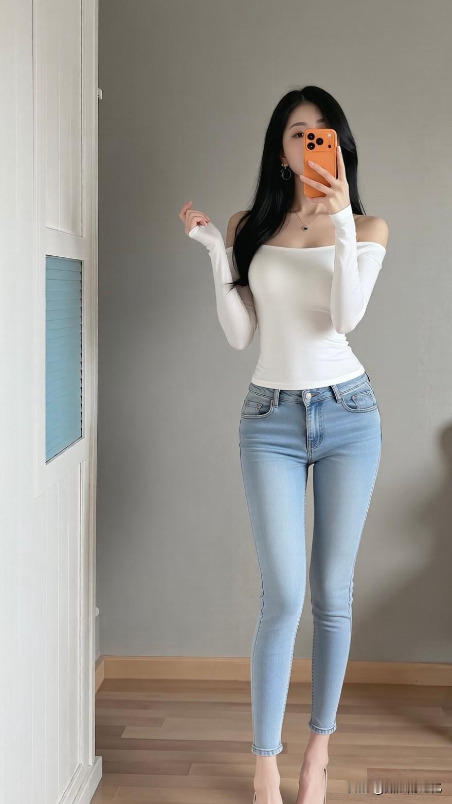 青春就是白T恤扎进牛仔裙，踩一双帆布鞋就能跑过整条林荫道。[比心][比心][比心