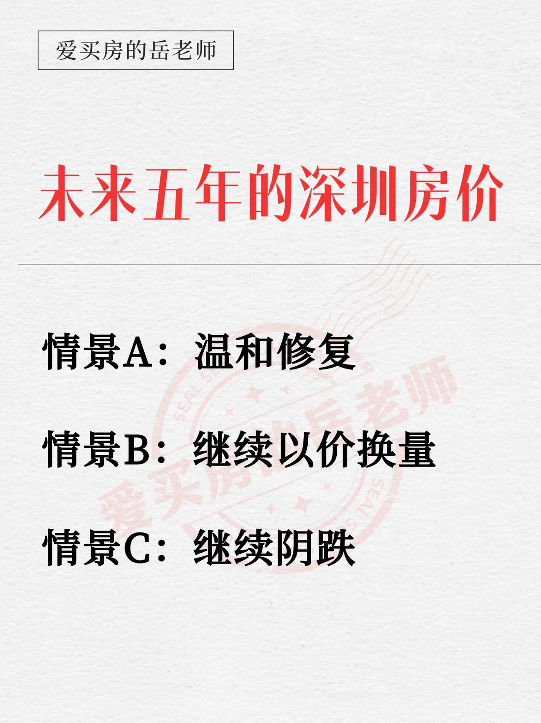 未来五年的深圳房价