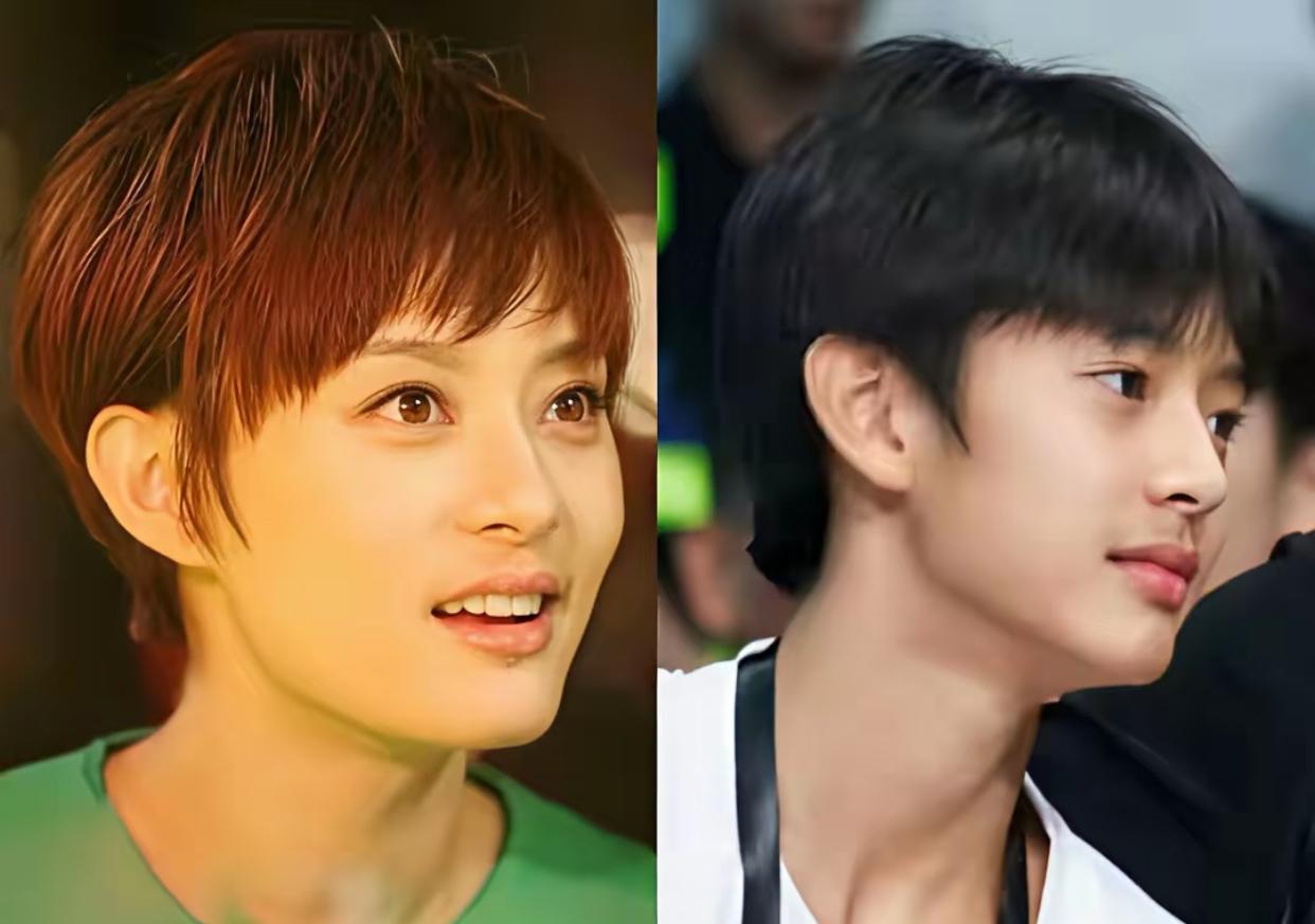 这组照片绝了，任凭谁看一眼不说一句儿子太像妈妈了，等等就是男版孙俪，现实中