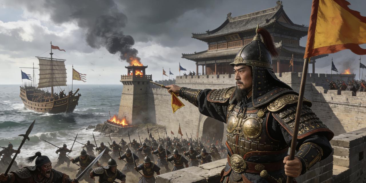 戚继光巧退倭寇嘉靖年间，倭寇屡犯东南沿海，行事狡诈，常趁夜偷袭、声东击西，百姓