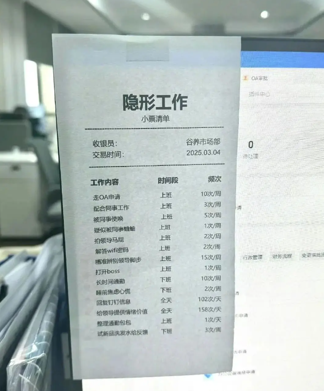 职场中的那些隐形工作。