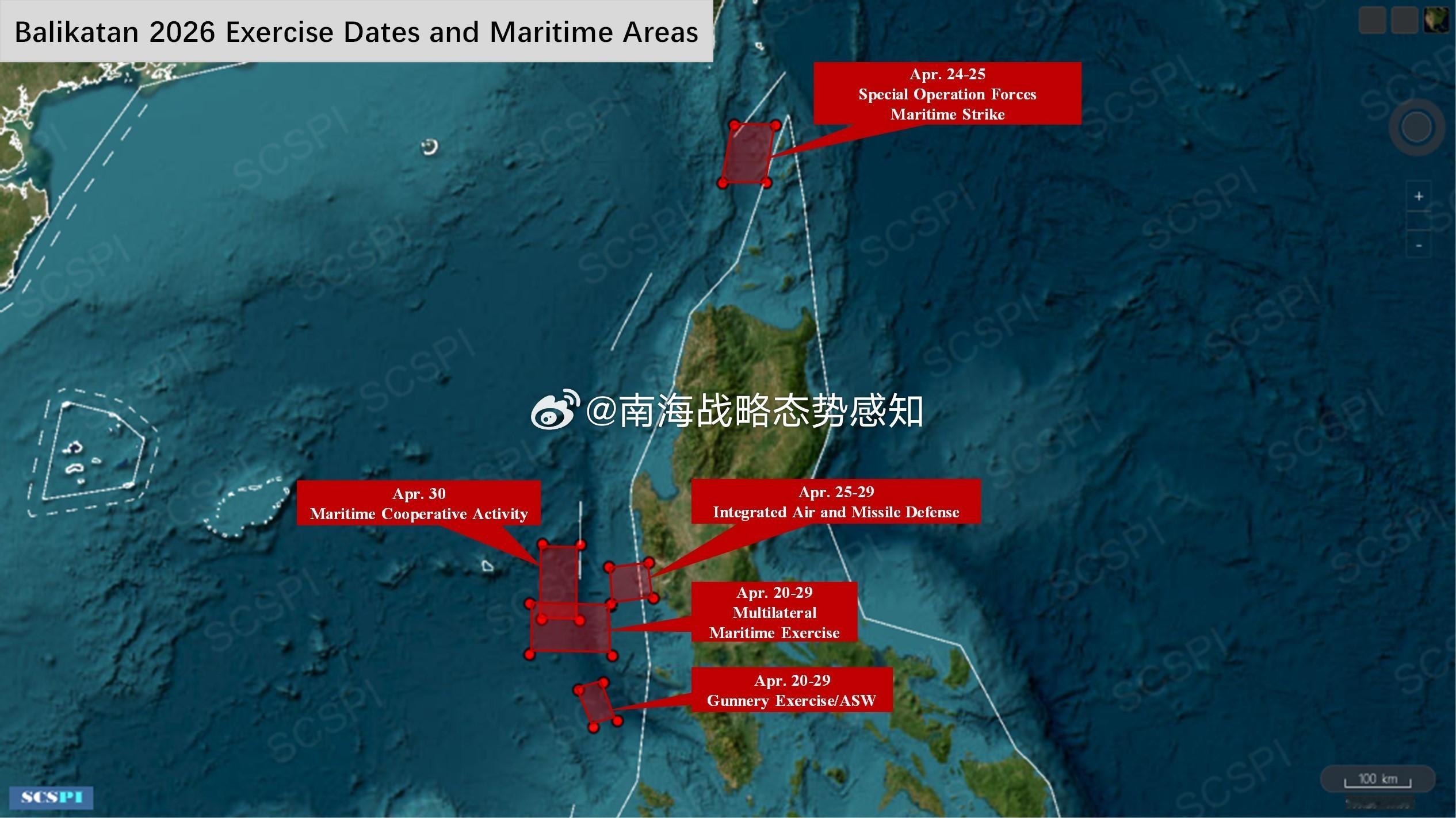 真“肩并肩”演习，面对美日菲7国联演，我海军以夹击之势分别在吕宋岛东西演练！不得