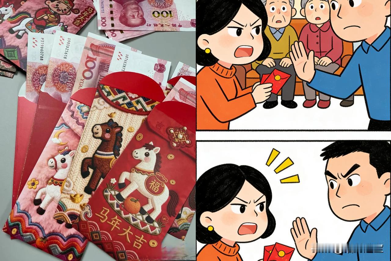 这个年过得太堵心了！昨天因为红包的事，跟老公大吵了一架，就没见过这么一个瞎给钱