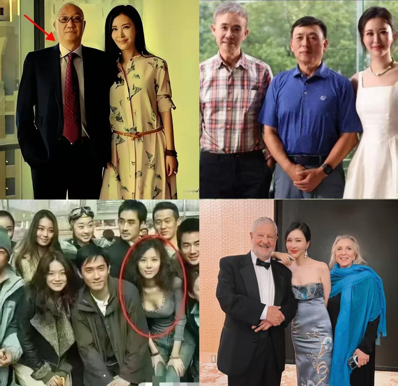 你看那些合影就懂了。她从不等人伸手，身体先一步侧过去。那不是靠近，是抢占先机