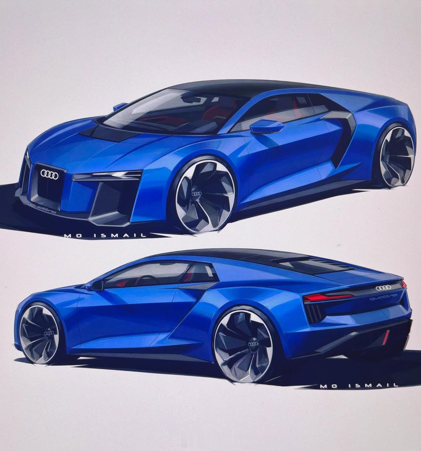 奥迪奥迪Nuvolari赛车版奥迪Nuvolari衍生出的赛车版，是不是超级帅