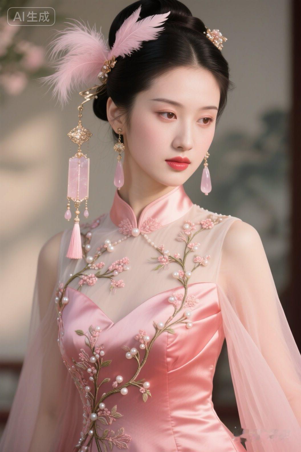 粉嫩少女心，梦幻古风装，优雅动人！🌸✨