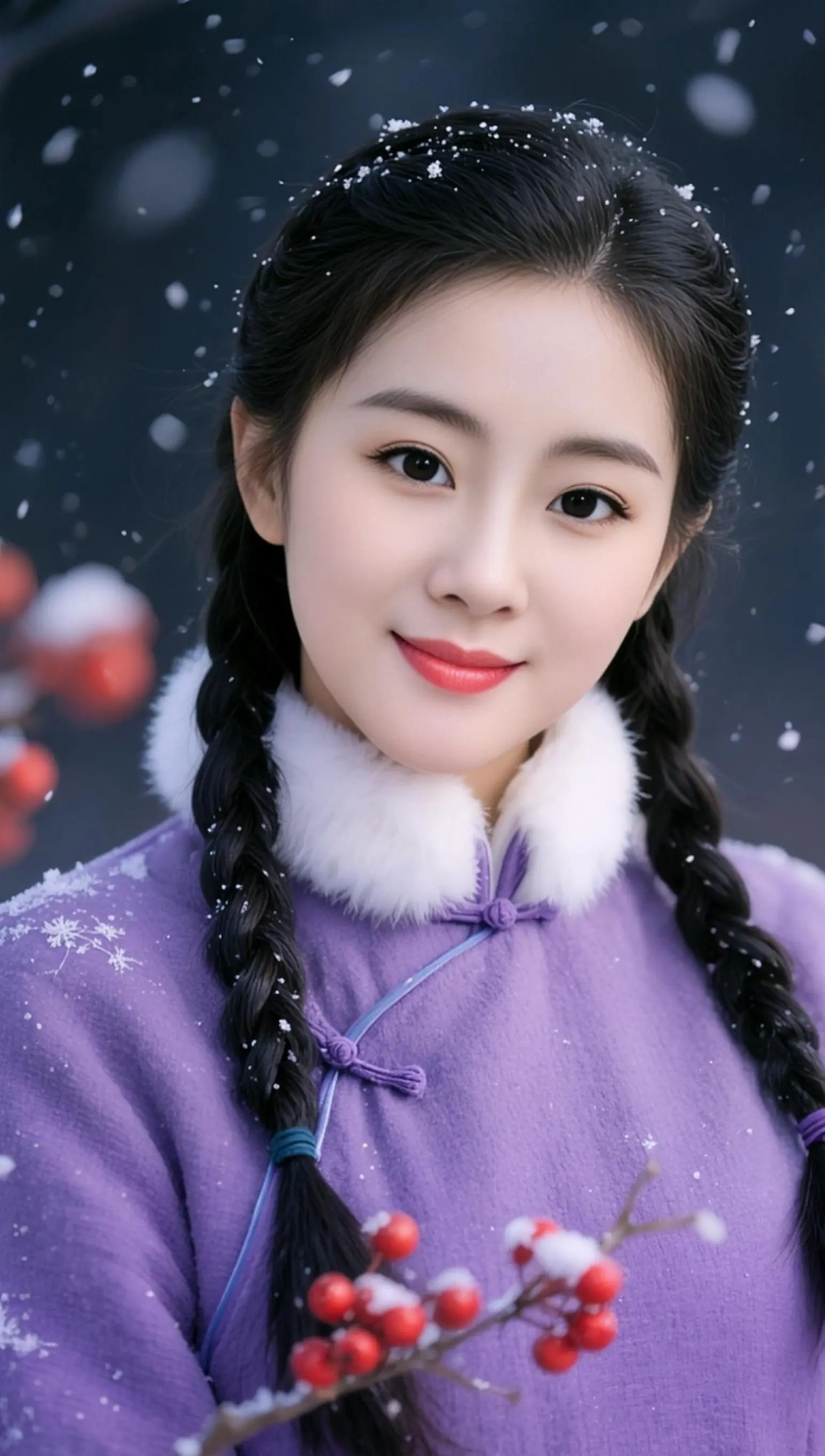 AI雪境旗袍写真 ai创作