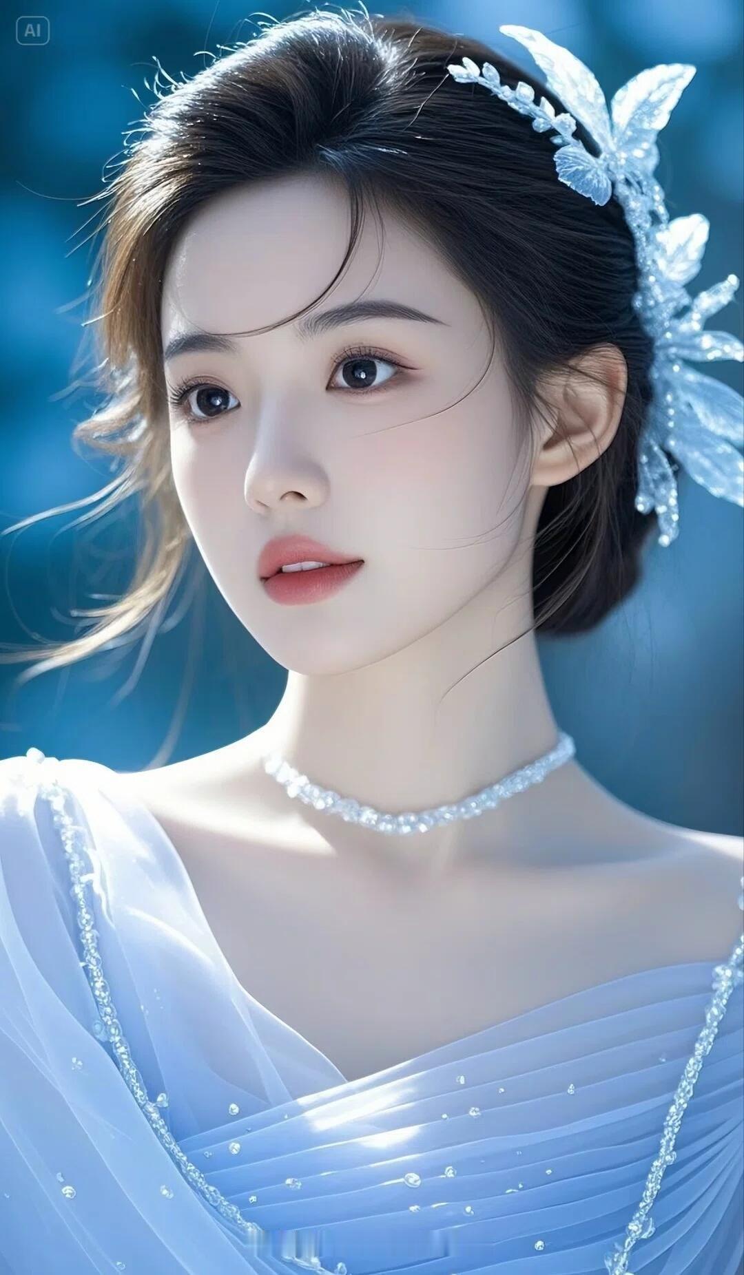 月华如练，美人如玉。