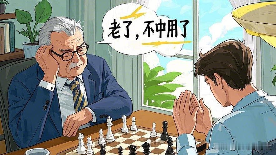 你跟领导下棋，结果领导输了，说了句“老了，不中用了”，你咋回？遇到这种情况，