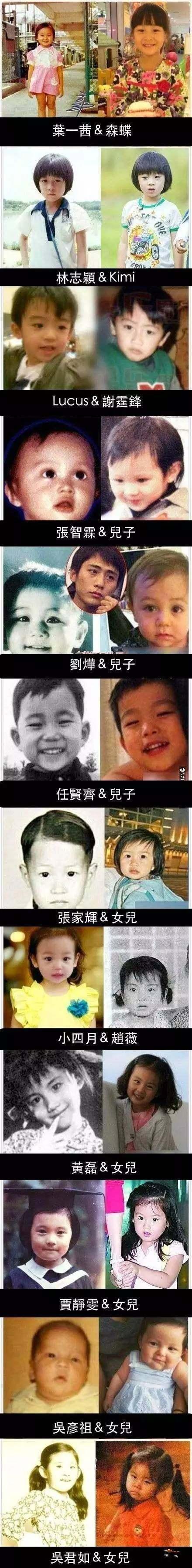 基因太神奇了! 这些明星宝宝和爹妈简直一模一样!