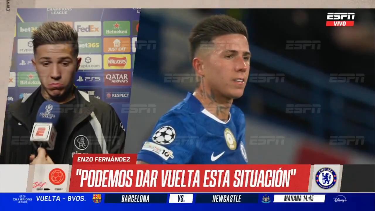 【恩佐不满球队战术】被巴黎淘汰出局的赛后，恩佐在接受ESPN阿根廷的采访中疑似批