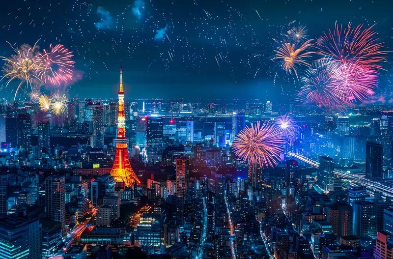 日本东京的跨年活动很有看点，就说“东京塔点亮中国红”，自2019年首次举办后，已