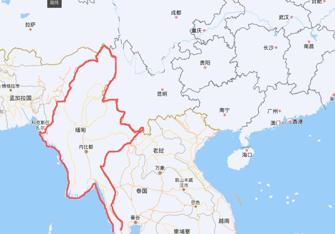清缅战争（1762–1769，乾隆二十七年至三十四年），交战双方是大清、缅甸贡榜