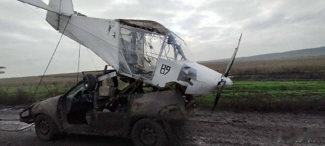 由轻型飞机制成的远程自杀式无人机被俄罗斯军队缴获