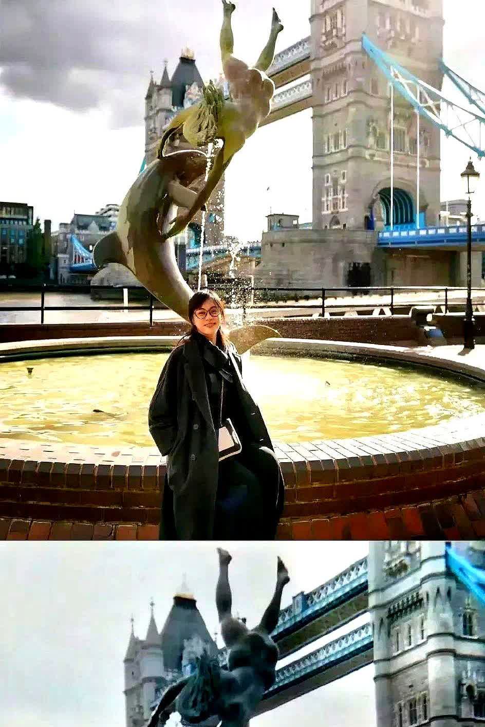 原来我们都被孙俪骗了，她这次去英国，表面上看着像是去游玩散心，实际上在伦敦大桥下