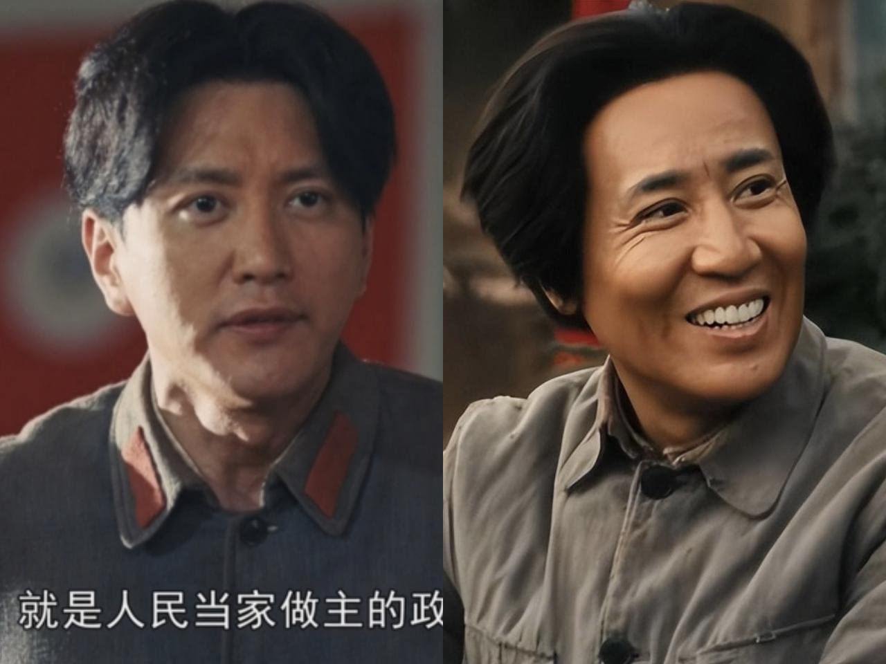 演同一角色，把42岁王仁君和55岁于和伟对比，差距一目了然。首先是外形，王仁