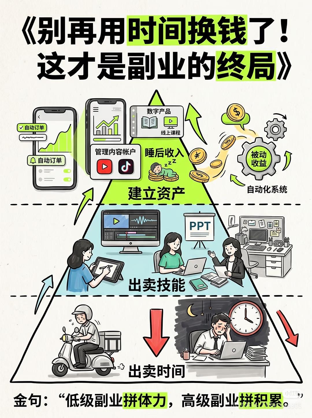 真正的复利：从来不是用时间换钱，而是让资产替你赚钱大多数人一辈子都困在底层