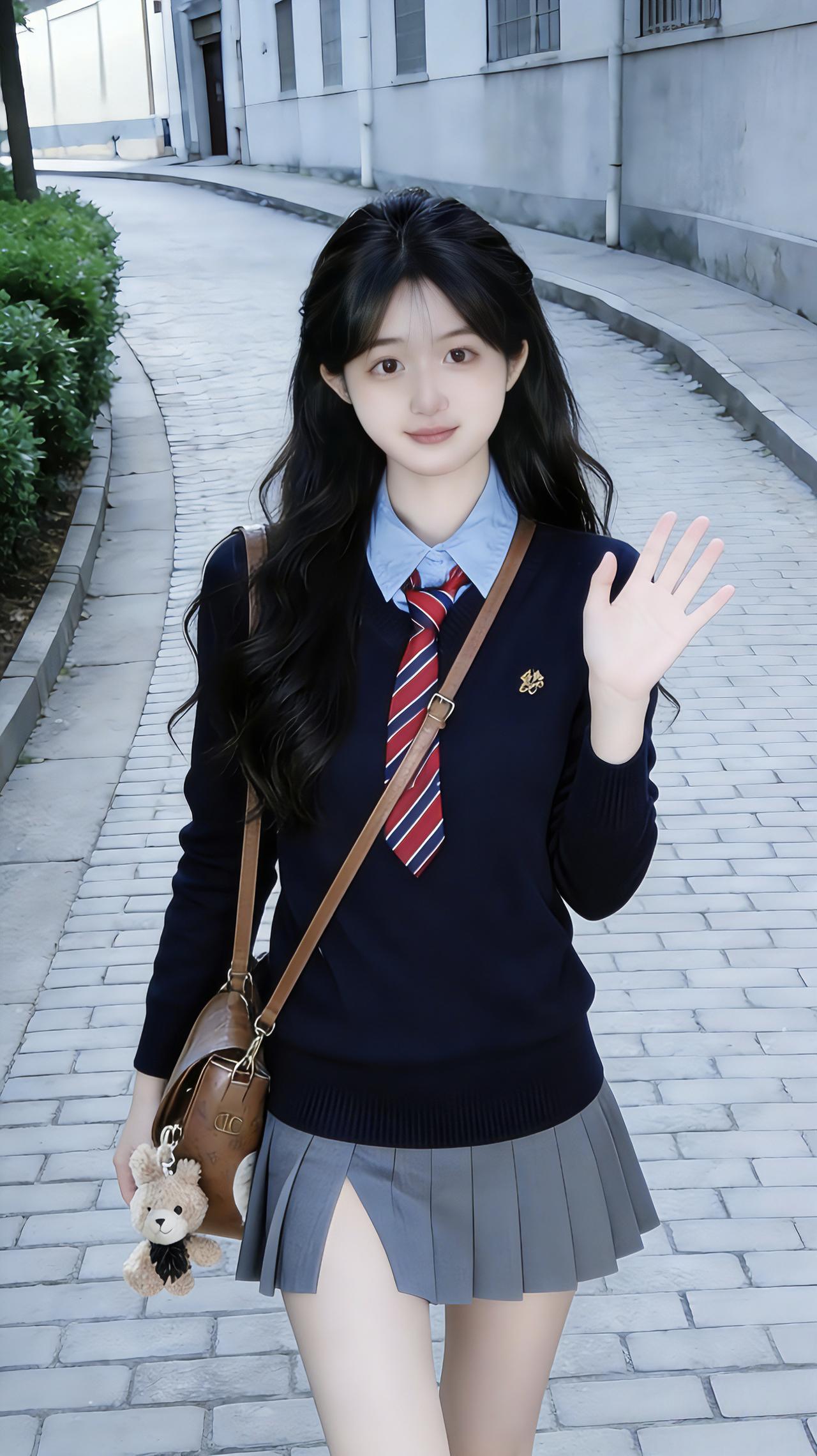 女生拍照姿势小姐姐甜妹清纯甜美