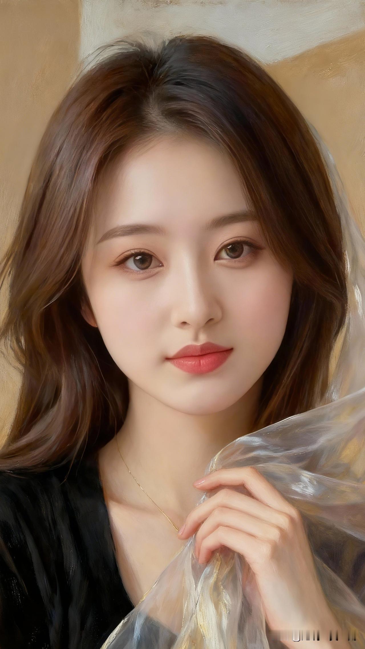 镜中人影，如梦似幻。有谁认识啊啊啊温柔甜美的少女，透明纱巾轻拂，尽显梦幻气质！