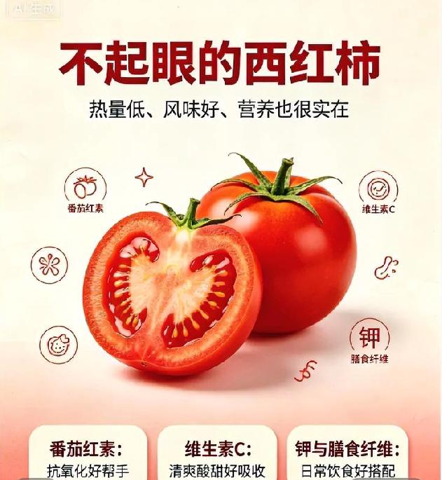 日常不起眼的西红柿，居然是养生好食材西红柿是家家户户常备的平价蔬果，被称