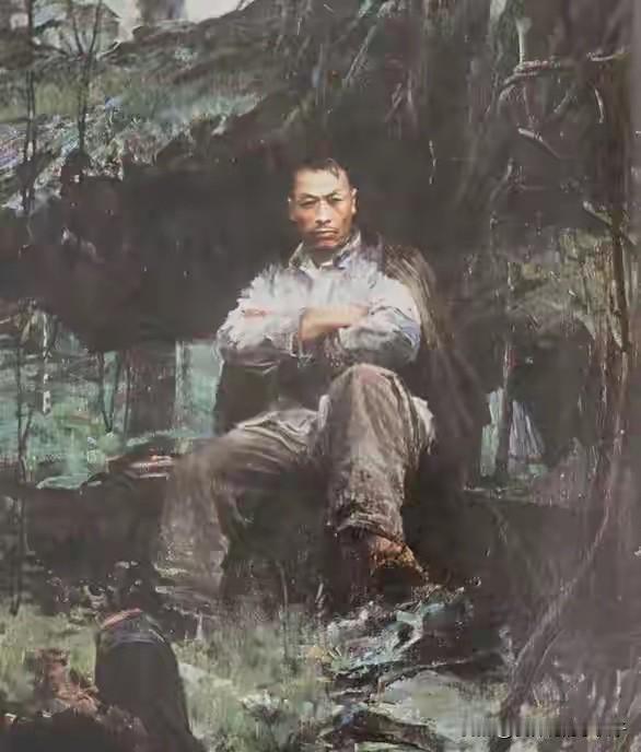 这张油画你见过么？这张油画是1980年由军旅画家陈其、陈坚联合创作。画中描述的是