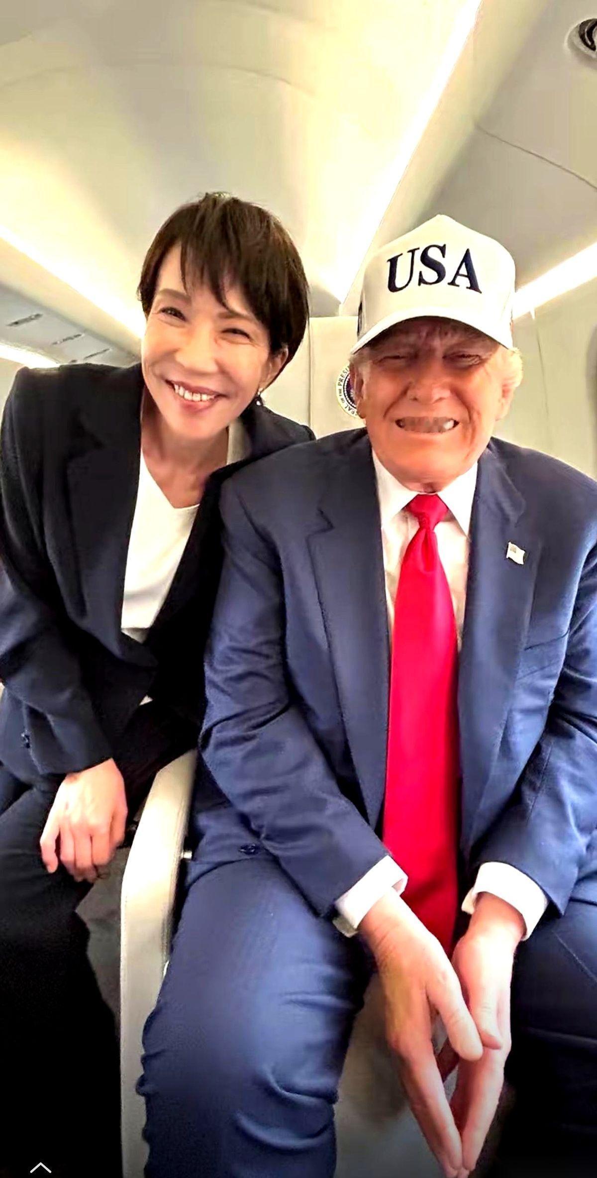 说真的，老特对自己媳妇儿，都没这么含情脉脉过吧？那眼神，那叫一个拉丝。那身段