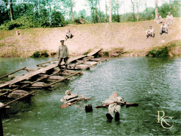 1916年德国精锐部队的浮渡装具与快速桥梁建造训练
