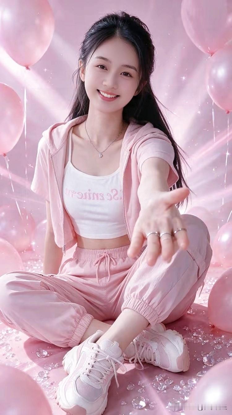 一身浅粉，一抹笑靥，邂逅一场温柔浪漫！💖✨分享你的随手拍甜粉少女心甜粉少