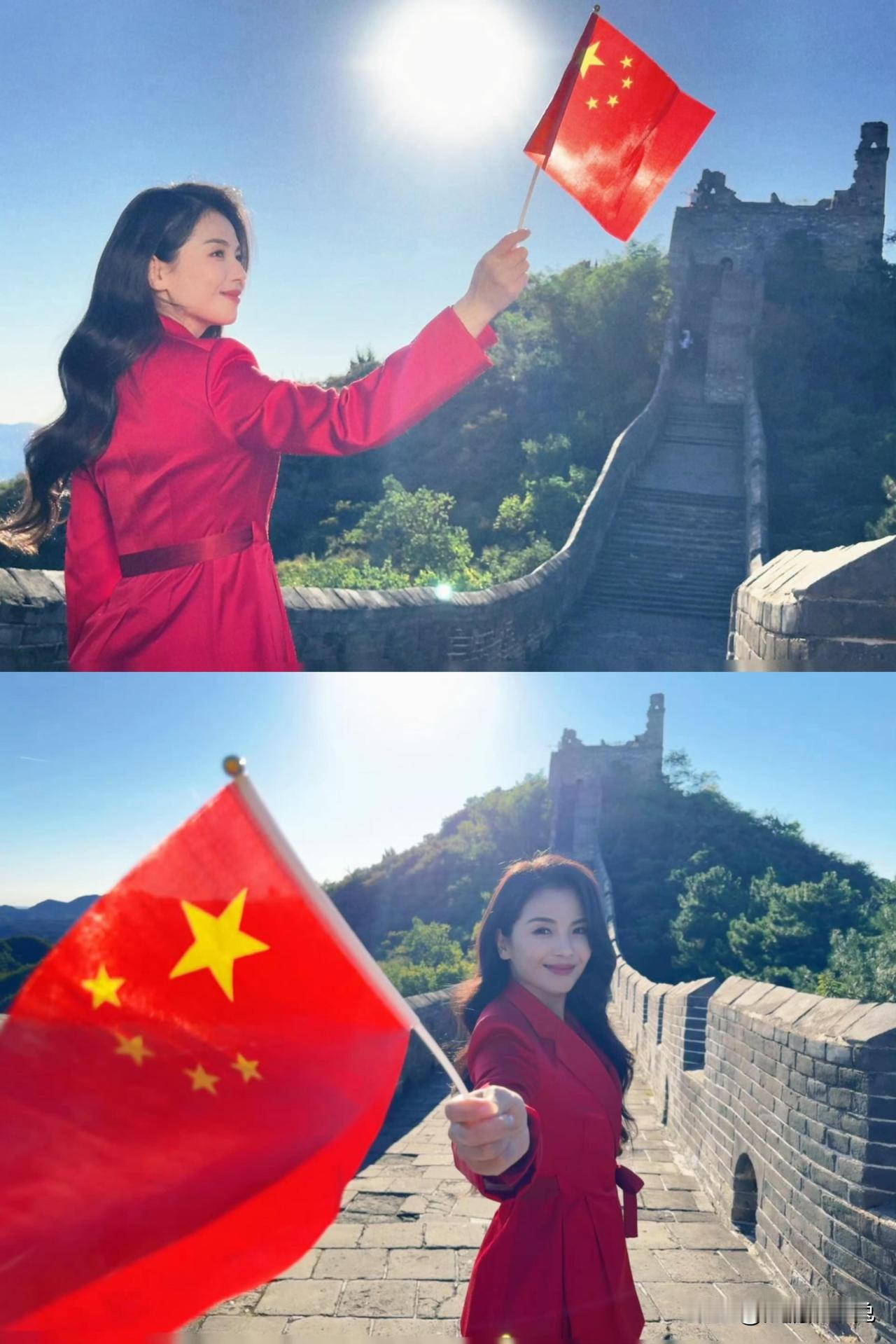 看了刘涛穿红色。我宣布刘涛就是掌管红色的神，没人比她更合适红色了！！一直都觉得她