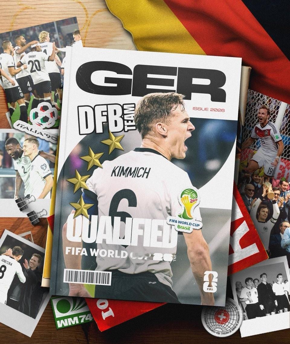 随着一场6-0的大胜，德国战车挺进世界杯正赛，这将是他们第21次参加世界杯决赛圈