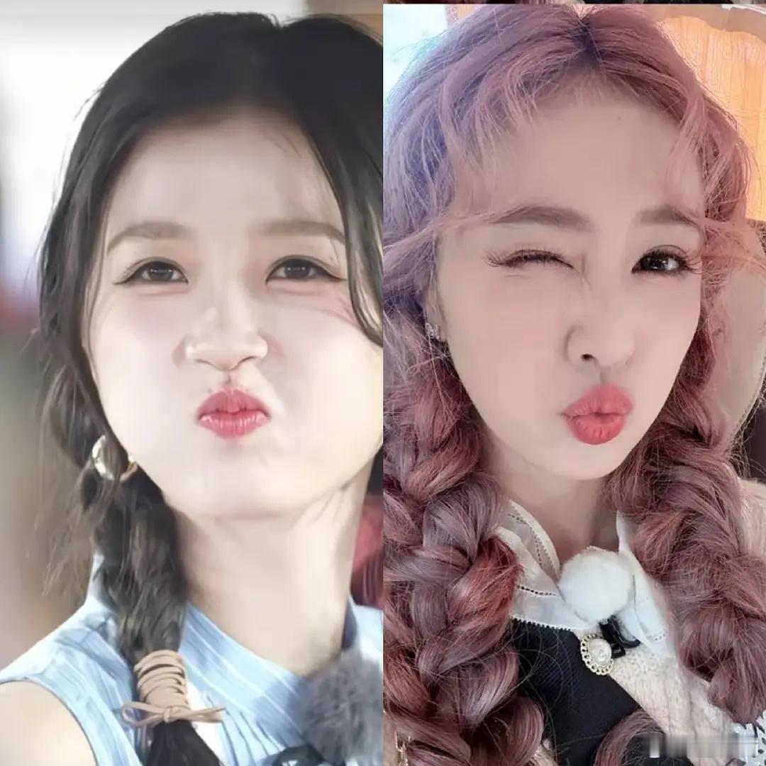 她俩真的好像那种一起去韩国追星的精神小妹​​​