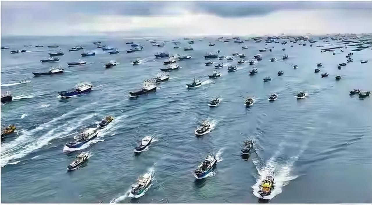 美媒又炒“中国威胁论”！东海数千艘渔船列阵，真相竟如此打脸美媒又惊掉下巴了