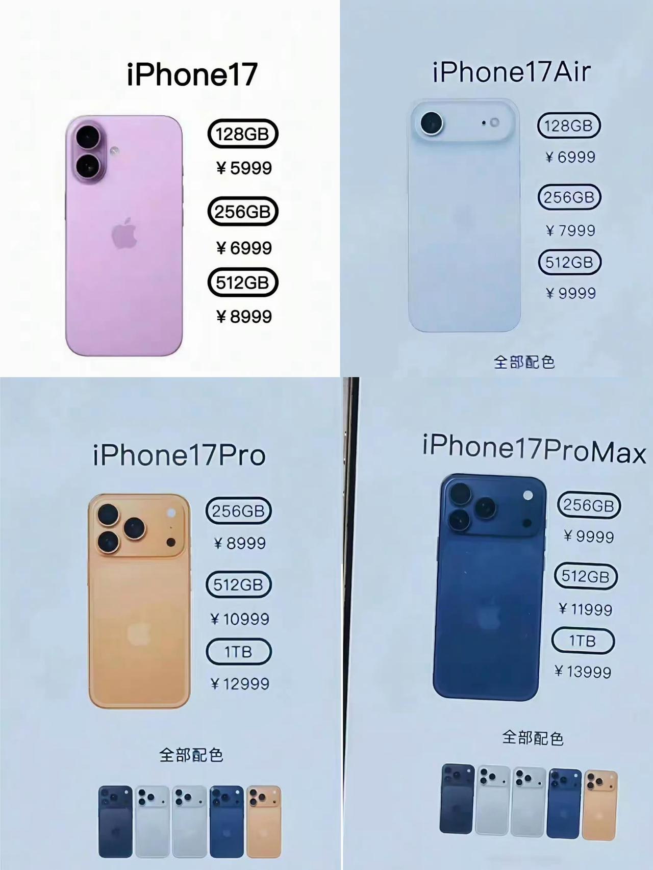一起猜猜iPhone17系列的价格叭～9月10日凌晨1点，苹果又要熬夜抢钱