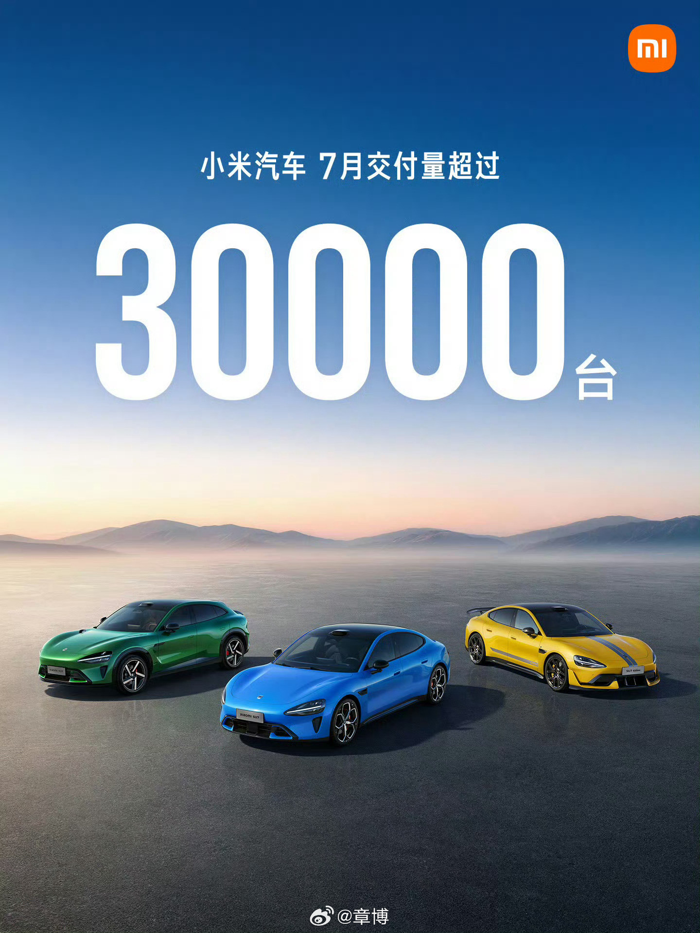 连续破三万！小米汽车7月交付再交满分答卷🔥小米汽车最新成绩单出炉，7月交付直