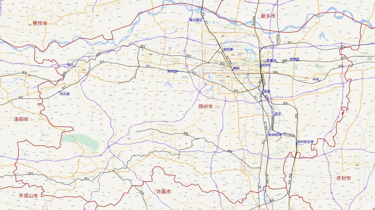 河南省郑州市铁路及客运站分布图根据铁路12360数据，河南省郑州市目前有以下1