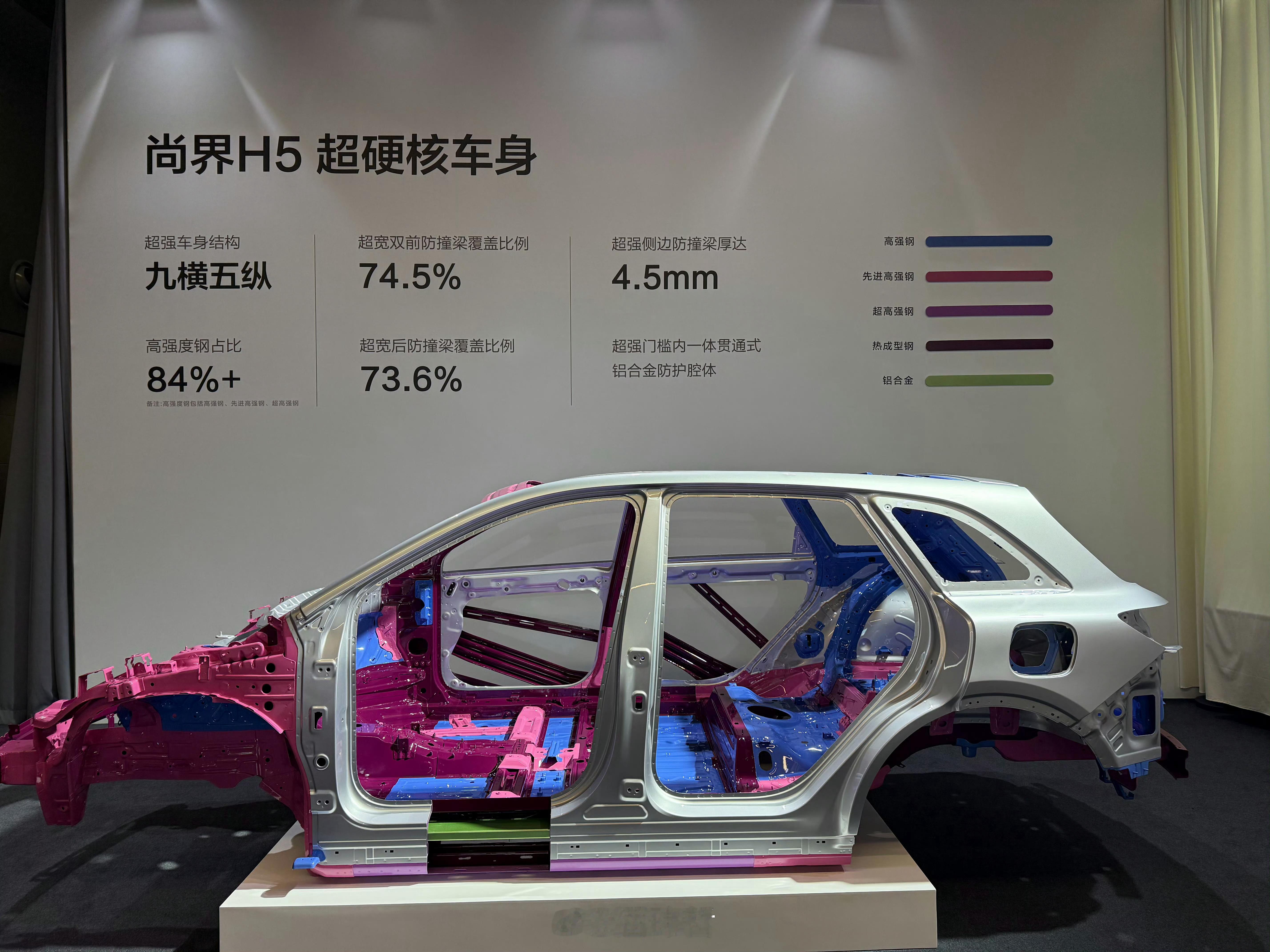 H5的白车身图可以发了作为上汽老车主我对车辆本身的印象是：扎实，做工考究