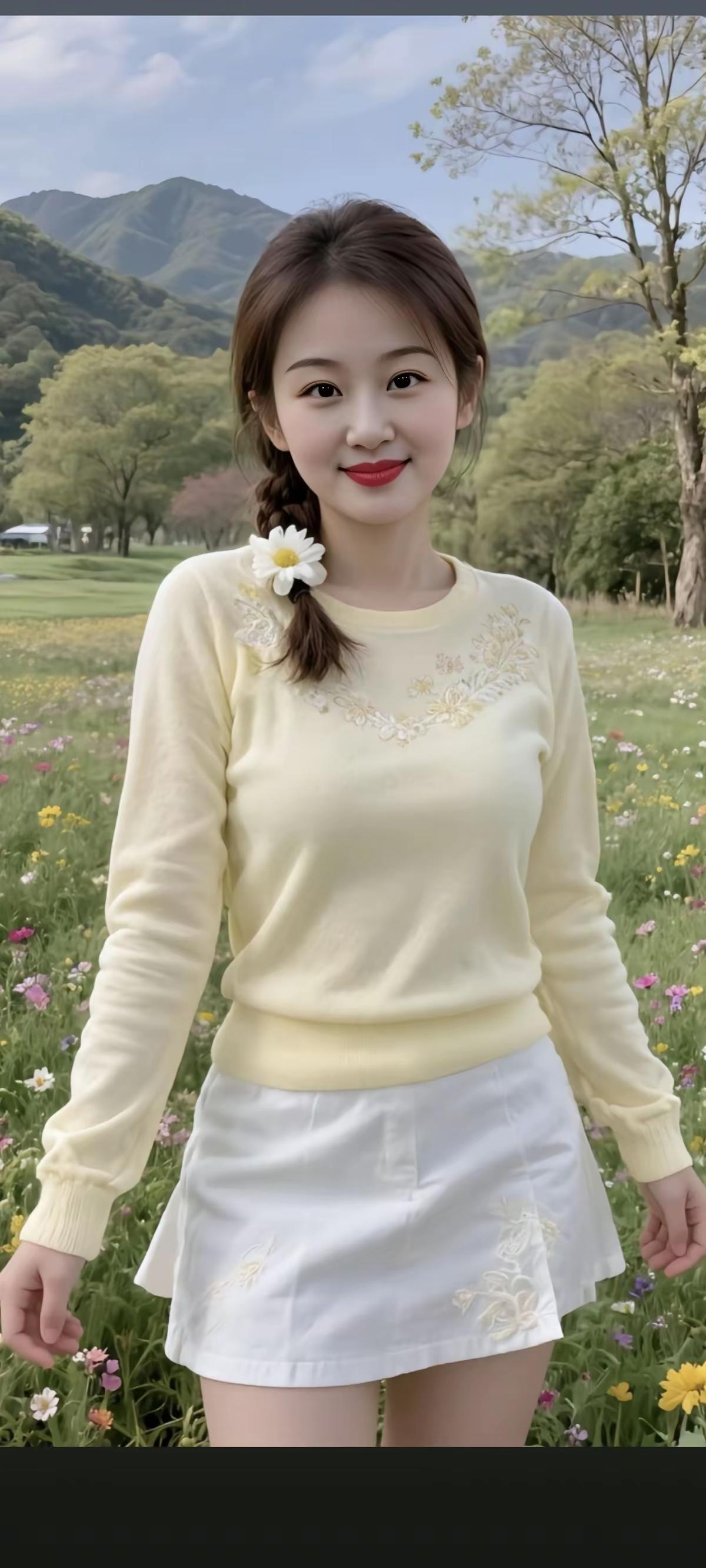 花间笑语，春意盎然。分享美好一花一世界