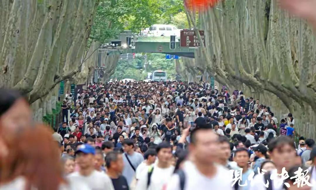 外地的游客暂时别来南京了。南京每天都有几百万的游客涌进来，你现在来，就是看人。