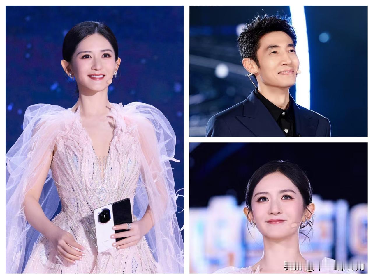 闷声换赛道！谢娜这回给大伙儿打了一个措手不及。打开“鸿蒙星光盛典”一看，站在