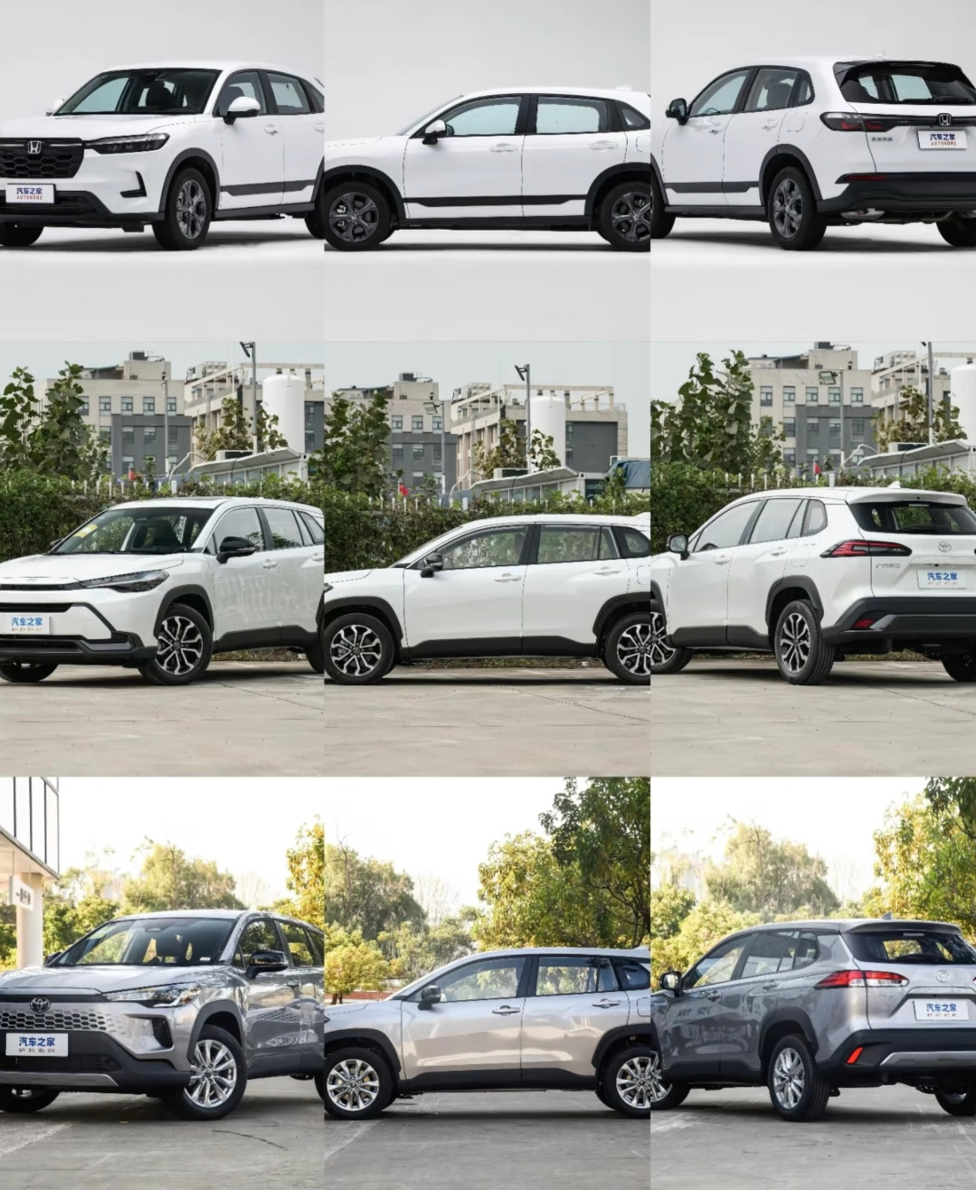 丰田锋兰达、卡罗拉锐放、本田HRV这三台家用SUV，核心需求是省心长期开的话，直接先把前两台的老款摆