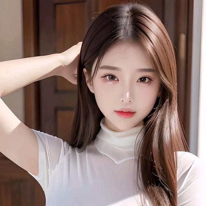 温柔少女，甜美自拍，元气满满的一天！自然美少女自拍甜美自拍精致少女自拍少女