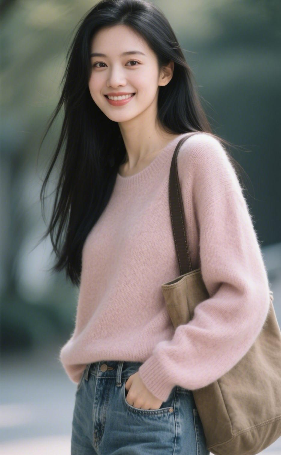 好多人都说我剪短发其实比长发好看！我怎么不这么觉得，长发至少冬天不会冷！[偷笑