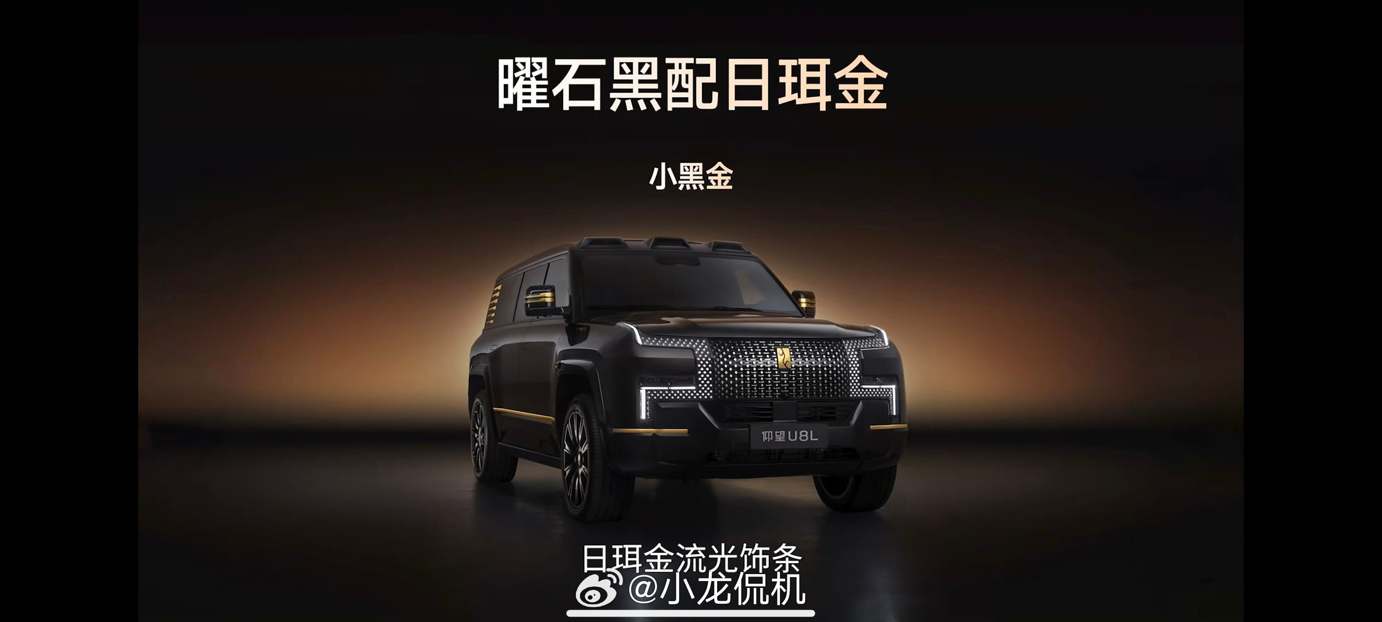 兄弟们，你们更喜欢仰望U8L鼎世版的大黑金配色还是小黑金配色[doge]仰望u8