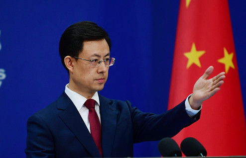 #外交部回应特朗普涉华指责#【特朗普诬称中俄朝“密谋对抗美国”，外交部回应】据《