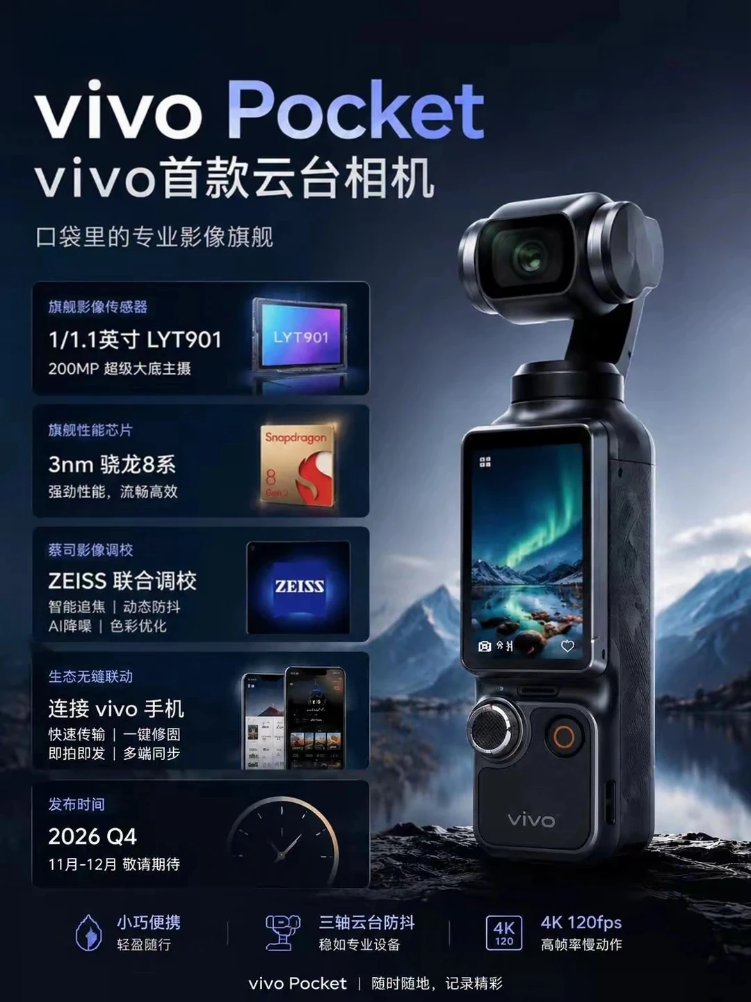 口袋相机新黑马🔥vivo云台相机即将亮相