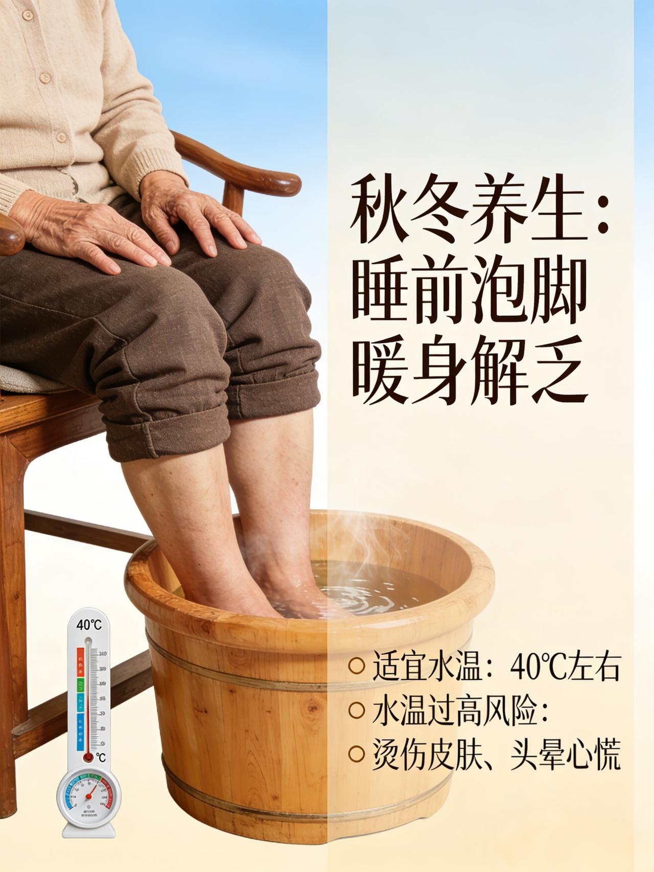 秋冬天冷，睡前泡个脚，暖身又解乏，是中老年人的养生标配，可很多人泡的时候不注意细