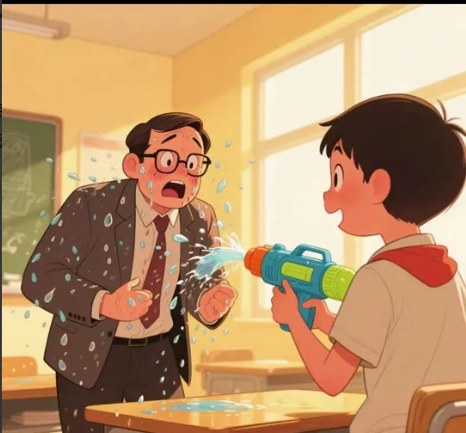 如果学生拿水枪滋我怎么办？这两天我一直在想一个问题，如果我的学生上课拿水枪滋